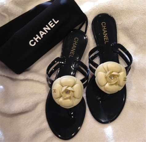 chanel flower sandals replica|chanel dupe leather.